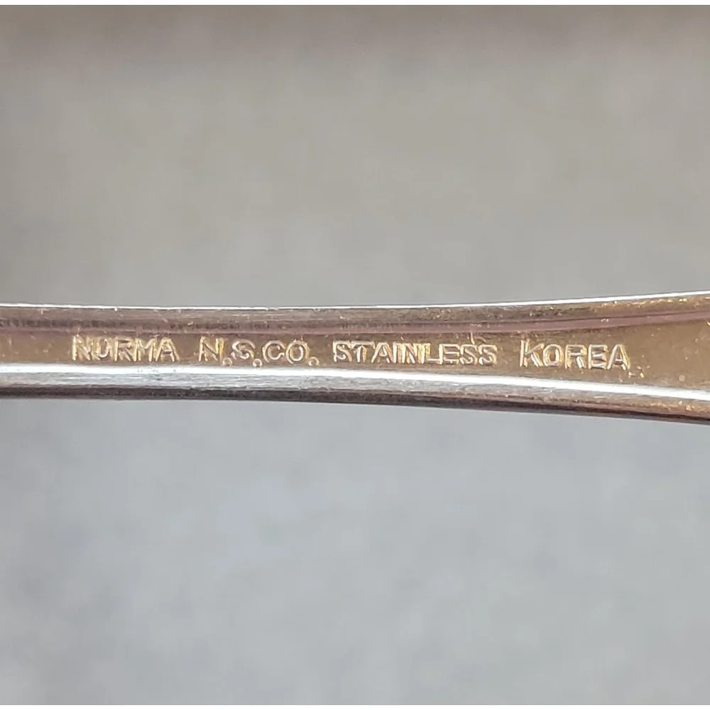 Vintage Norma N.S. Co Stainless Steel Serving Spoon Made in Korea